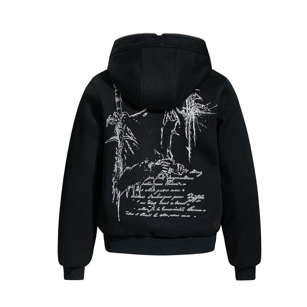 The Vintage Mosaic Patchwork Zip Hoodie