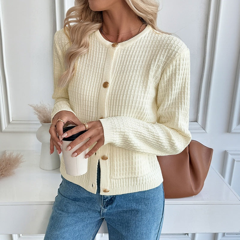 The Pearl Button Soft Knit Cardigan
