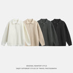 The Starlit Half Zip Lapel Sweater