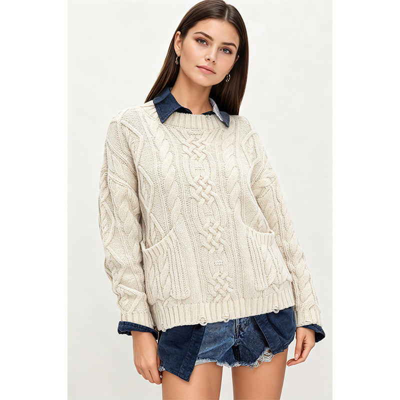 The Meadow Mist Round Neck Sweater