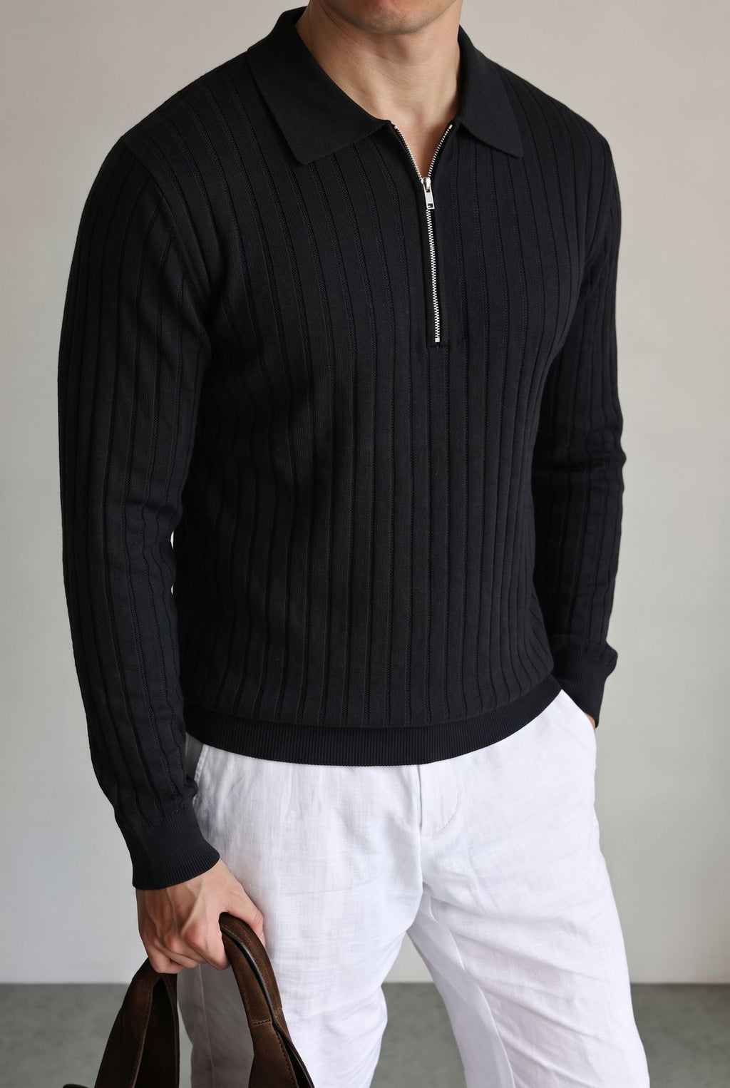 The Alpine Mist Half Zip Sweater