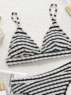The Riviera Stripe Swim Set