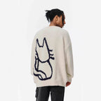 The Whisker Tale Cartoon Cat Sweater