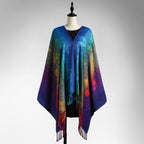 Feather Tassel Long Shawl