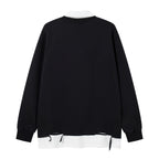 The Pup Patch Faux Two-Piece Polo Sweatshirt