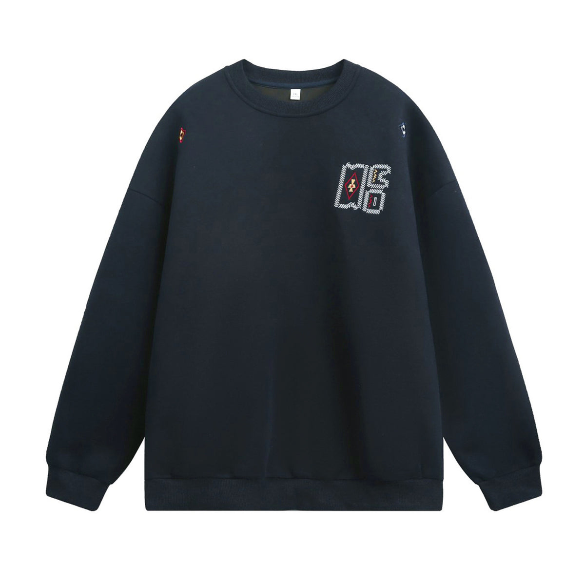 The Stitched Horizon Embroidered Crewneck Sweatshirt