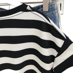 The Monochrome Line Striped Crewneck Sweatshirt