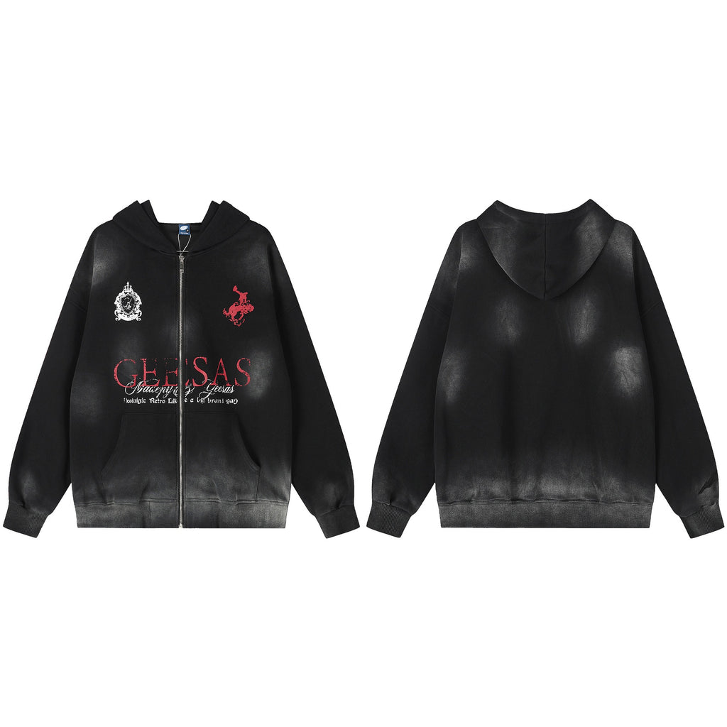 The Smoke Dye Vintage Zip Hoodie