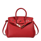 Classic Women’s PU Leather Tote Bag – Luxury Vegan Top Handle Handbag