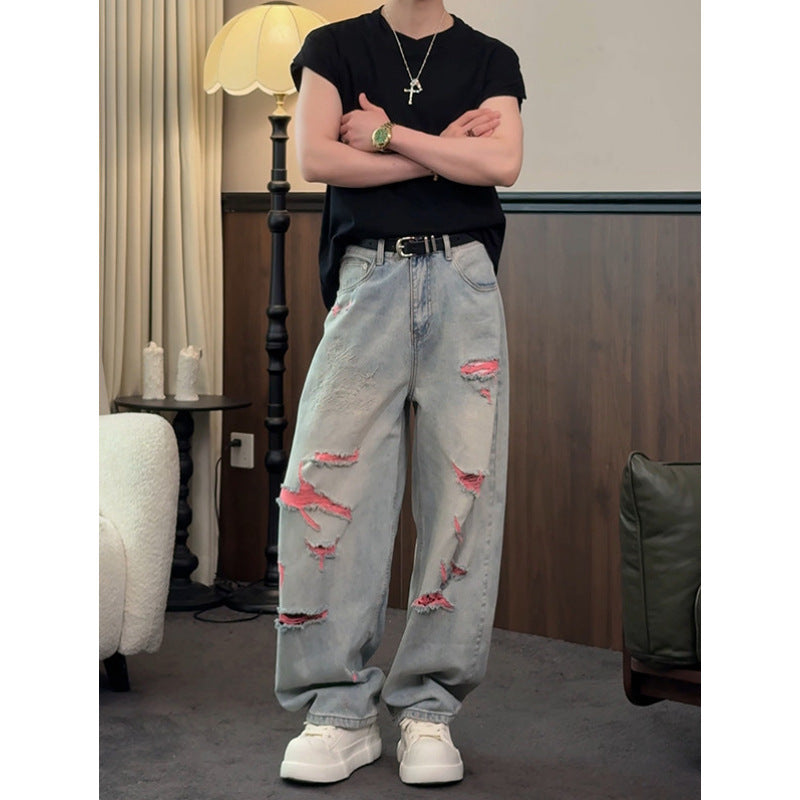 The Sky Wash Vintage Straight Leg Jeans