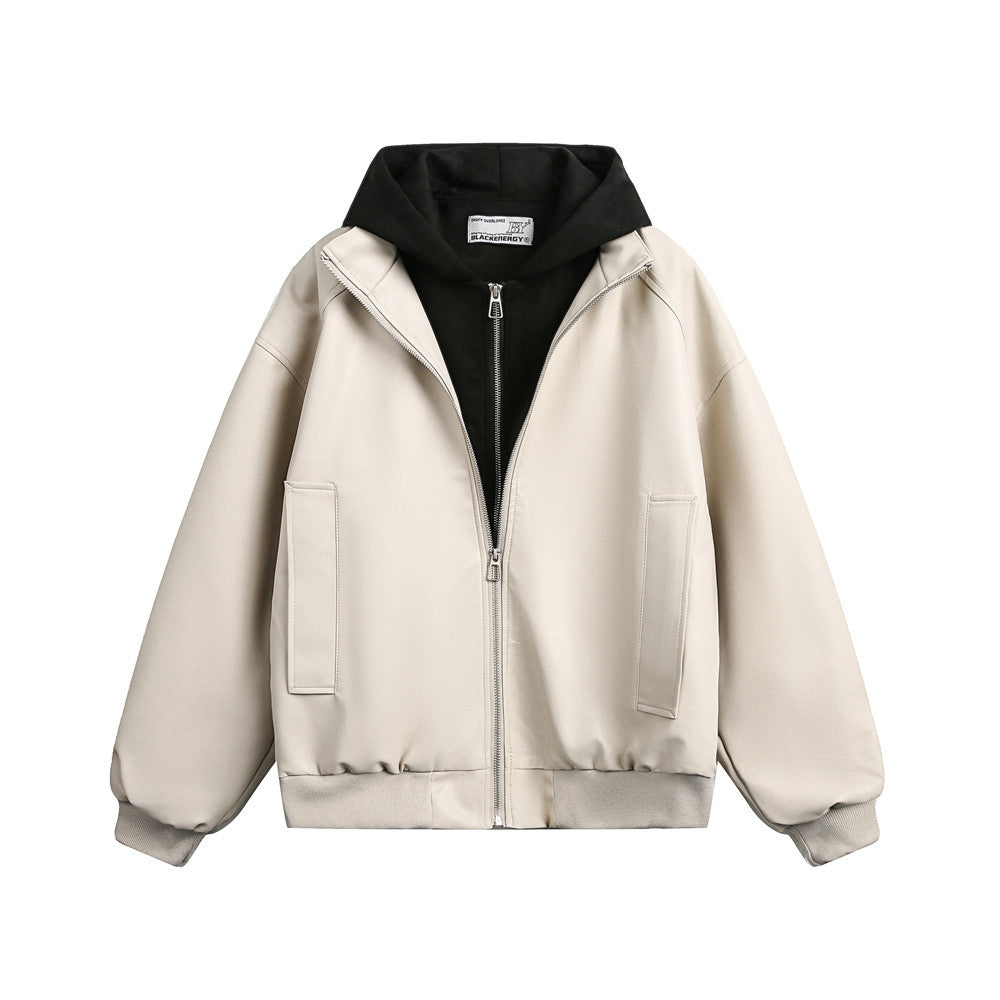 The Obsidian Layer Faux Leather Hooded Jacket