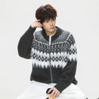 The Ember Row Stand Collar Cardigan
