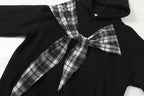The Bow Layer Faux Two-Piece Hoodie