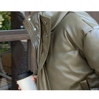 The Quilted Stand Collar Parka