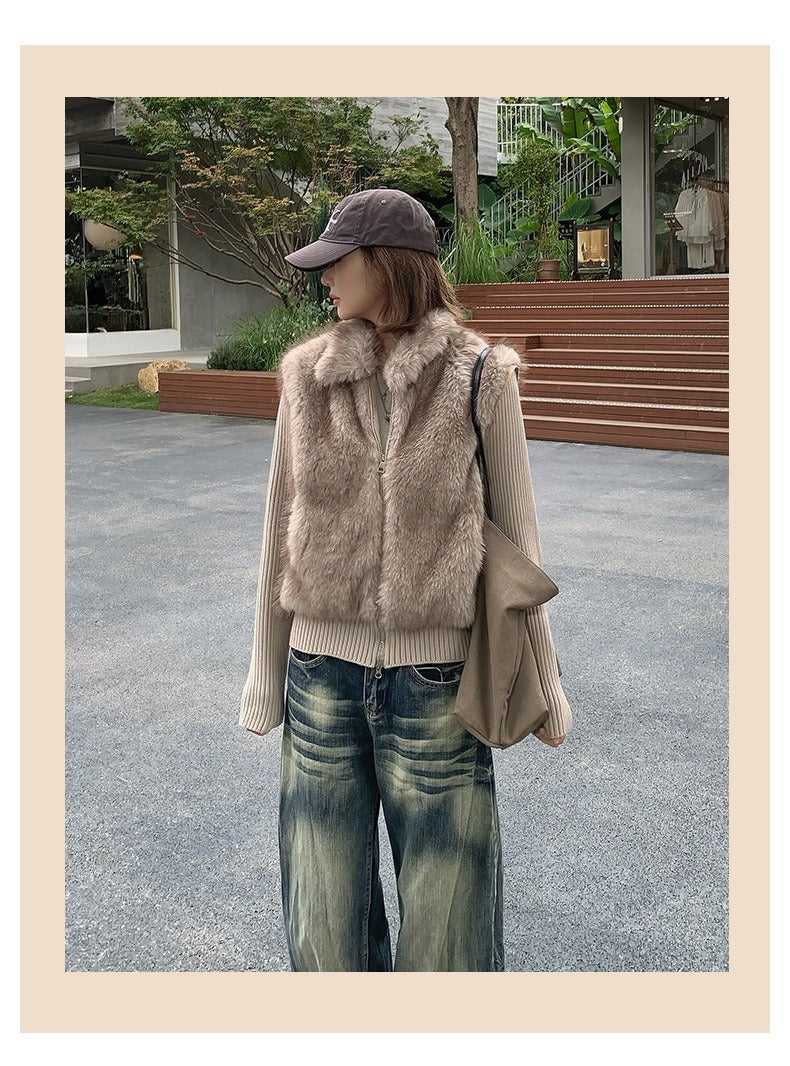 The Geo Knit Panel Padded Jacket