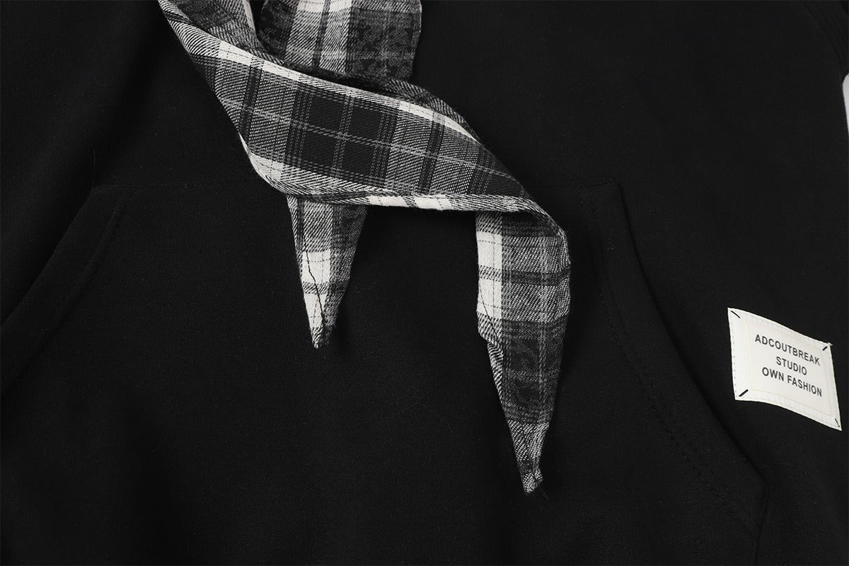 The Bow Layer Faux Two-Piece Hoodie