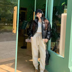 The Quilted Stand Collar Parka