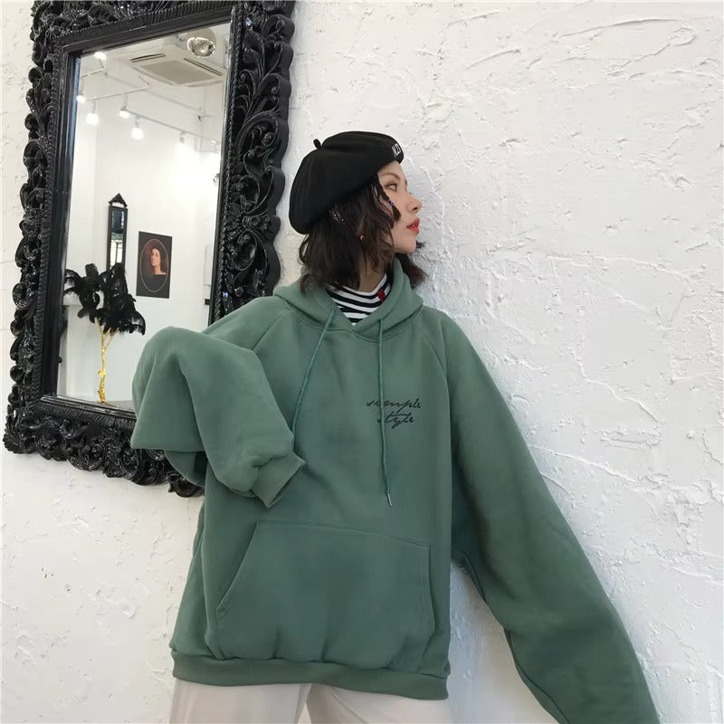 The Autumn Script Letter Hoodie