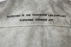 The Ivory Wash Distressed Flip Collar Jacket