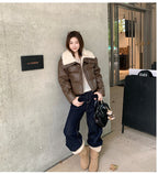 The Lumen Shine Lapel Padded Jacket
