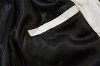 The Ivory Wash Distressed Flip Collar Jacket
