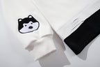 The Pup Patch Faux Two-Piece Polo Sweatshirt