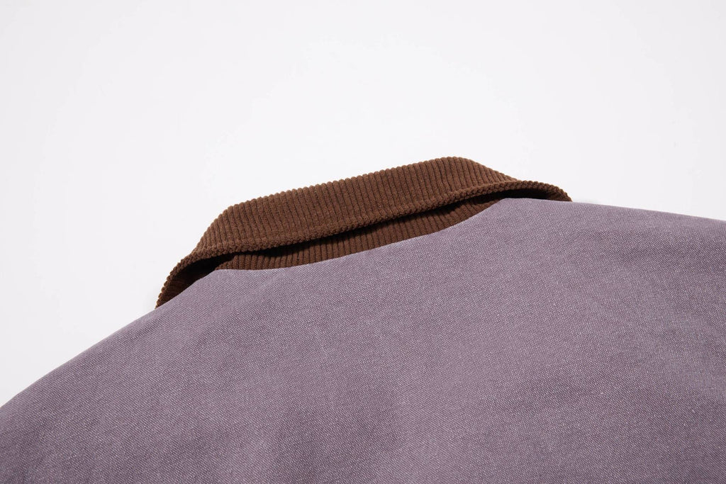 Men’s Streetwear Loose Fit Color Block Jacket