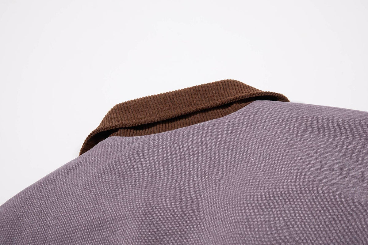 Men’s Streetwear Loose Fit Color Block Jacket