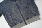 The Faded Block Fake Two-Piece Hooded Jacket