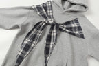 The Bow Layer Faux Two-Piece Hoodie
