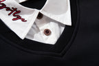 The Pup Patch Faux Two-Piece Polo Sweatshirt