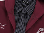 The Burgundy Drift Faux Two-Piece Hoodie
