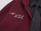 The Burgundy Drift Faux Two-Piece Hoodie