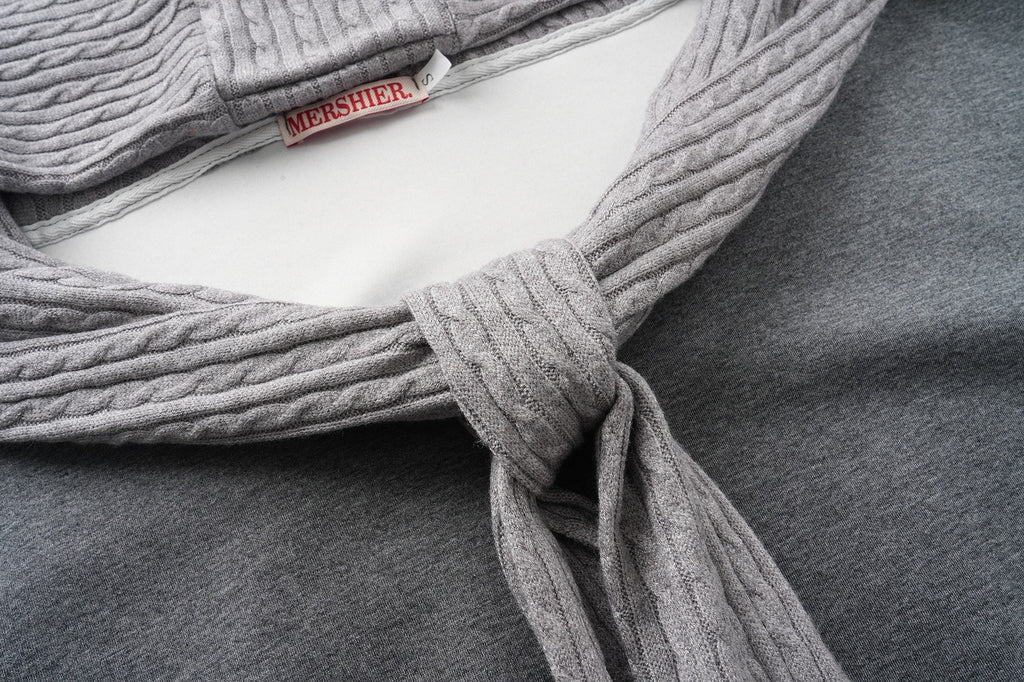 The Pink Shawl Layer Hooded Sweatshirt