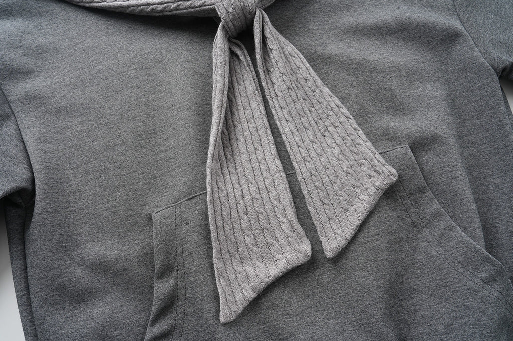 The Pink Shawl Layer Hooded Sweatshirt