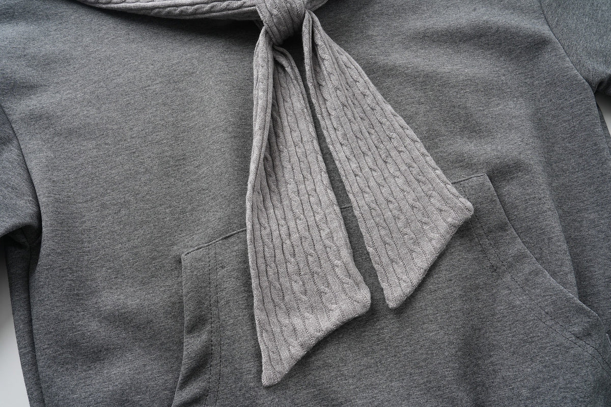 The Pink Shawl Layer Hooded Sweatshirt