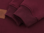 The Burgundy Drift Faux Two-Piece Hoodie