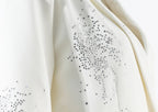 The Noir Rhinestone Notched Blazer