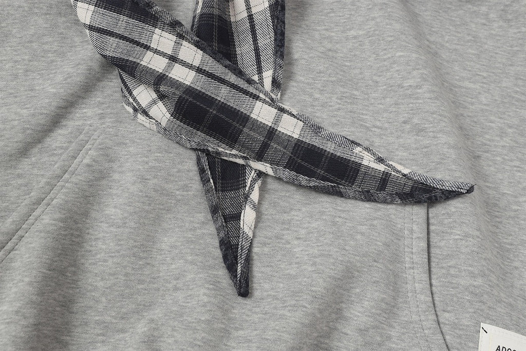 The Bow Layer Faux Two-Piece Hoodie