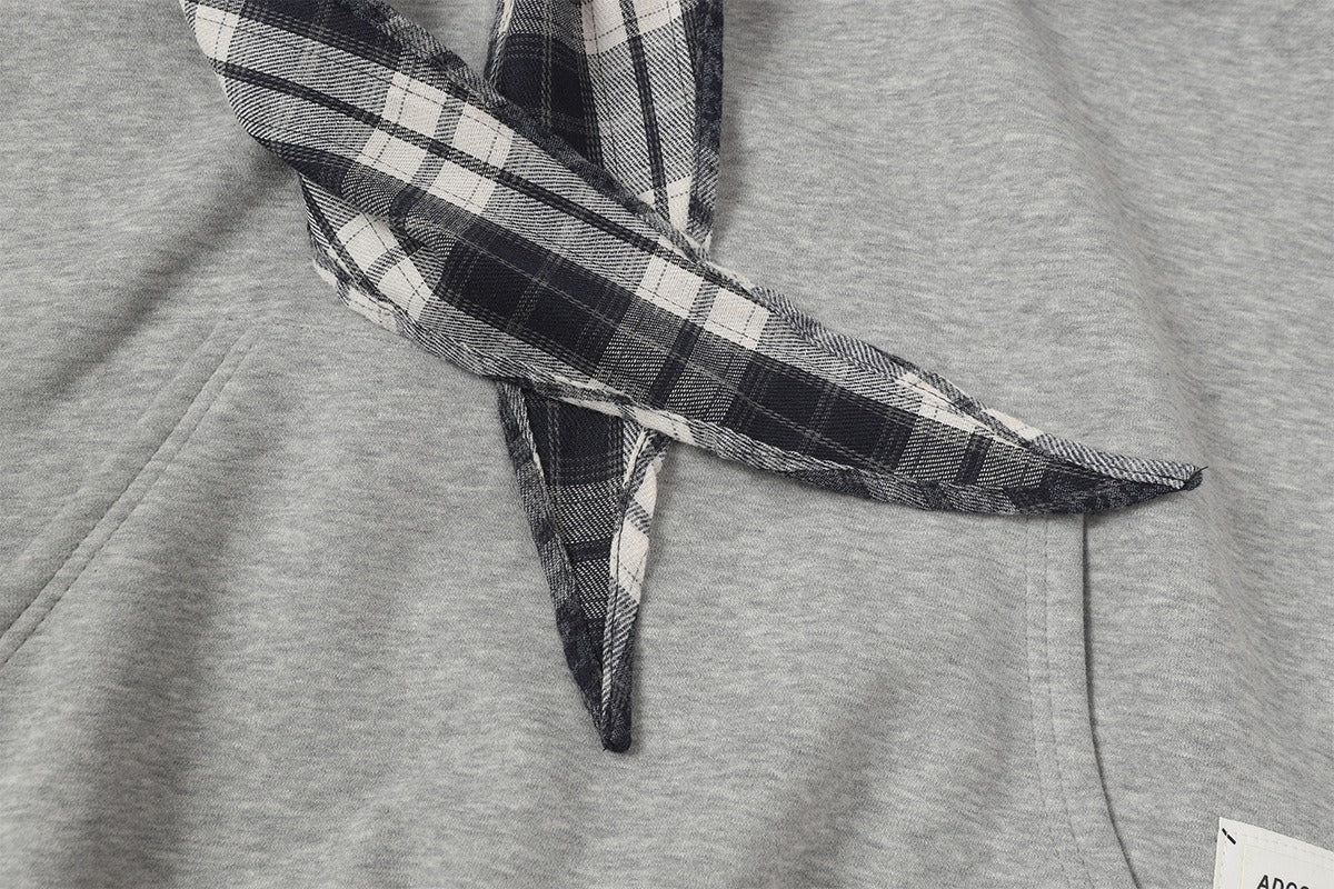 The Bow Layer Faux Two-Piece Hoodie