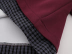 The Burgundy Drift Faux Two-Piece Hoodie