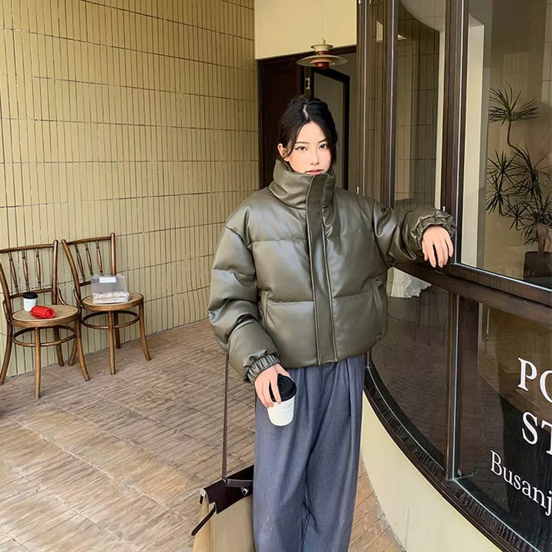 The Quilted Stand Collar Parka