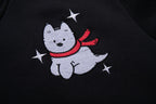The Pup Patch Faux Two-Piece Polo Sweatshirt