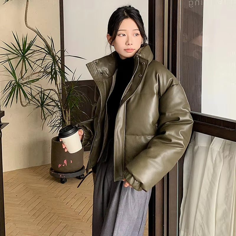 The Quilted Stand Collar Parka