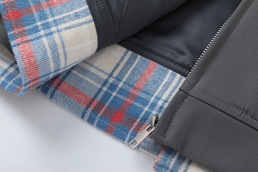 The Slate Layer Color Block Zip Jacket