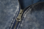 The Faded Block Fake Two-Piece Hooded Jacket