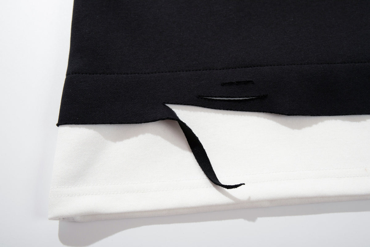 The Pup Patch Faux Two-Piece Polo Sweatshirt