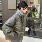 The Quilted Stand Collar Parka