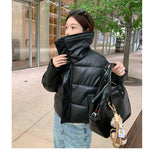 The Lumen Shine Lapel Padded Jacket