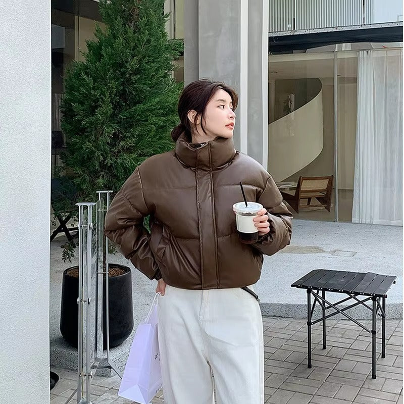 The Quilted Stand Collar Parka